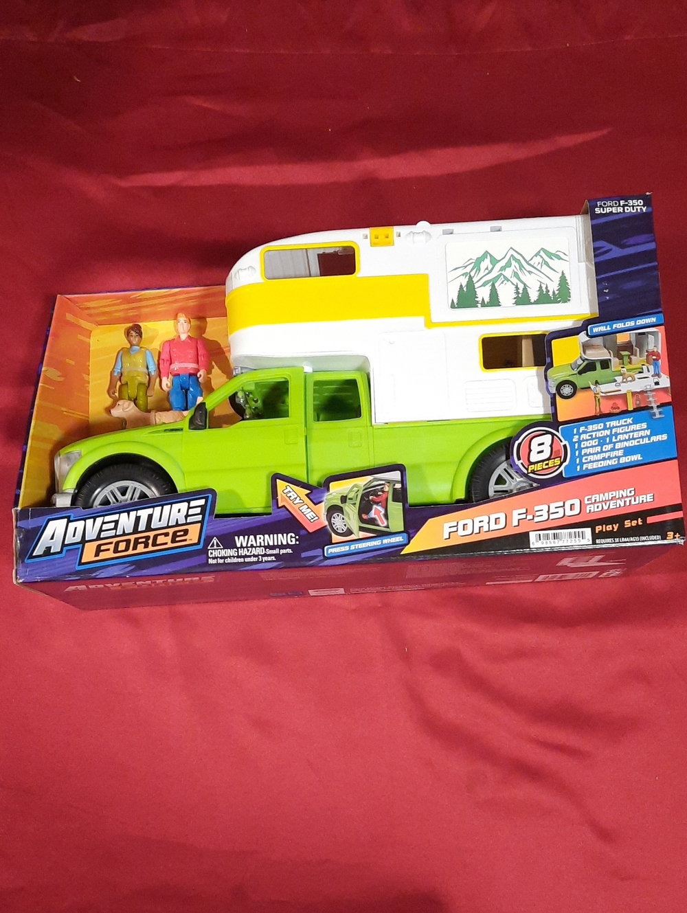 Adventure Force Ford F-350 Camping Playset With 8 Piece Accessories